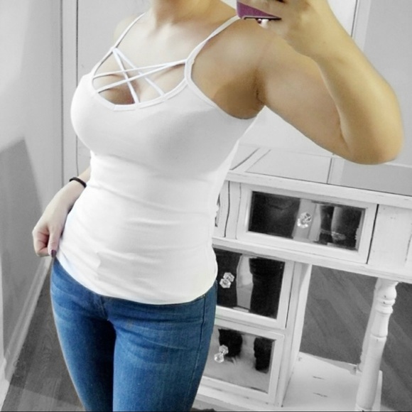 Bella Edge | Quinn Ribbed Double Strappy Tank Top - Picture 3 of 11